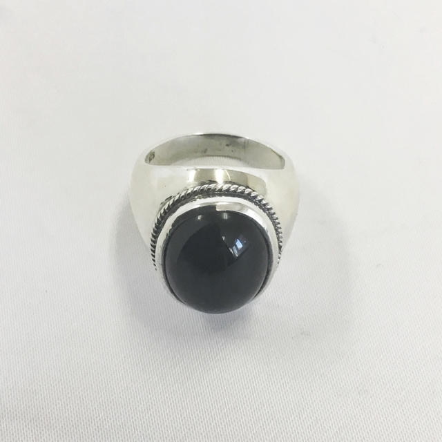 インデアンジュエリー   メンズリング　オニキス　sv925  メンズのアクセサリー(リング(指輪))の商品写真