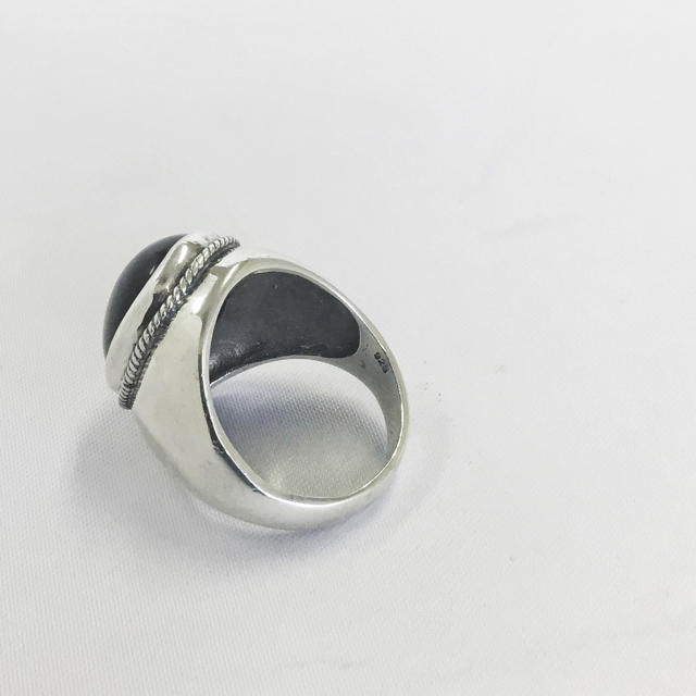 インデアンジュエリー   メンズリング　オニキス　sv925  メンズのアクセサリー(リング(指輪))の商品写真