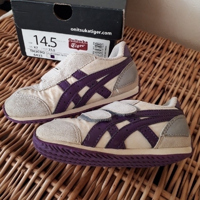 Onitsuka Tiger(オニツカタイガー)のkidsオニツカタイガー14.5㎝+スリッポン キッズ/ベビー/マタニティのベビー靴/シューズ(~14cm)(スニーカー)の商品写真