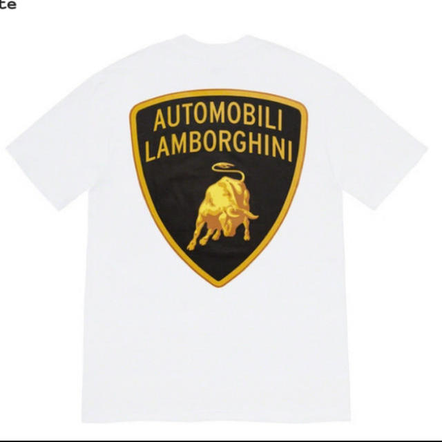 supreme Lamborghini Tee 白　Lサイズ