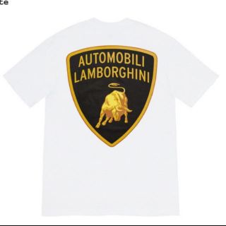 シュプリーム(Supreme)の supreme Lamborghini Tee 白　Lサイズ(Tシャツ/カットソー(半袖/袖なし))