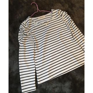 ミッシュマッシュ(MISCH MASCH)のミッシュマッシュ♡胸元ビジューボーダー(カットソー(長袖/七分))