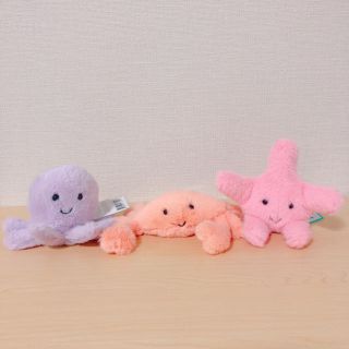 ジェラートピケ(gelato pique)のjellycat  大人気完売品　ふわふわのかに　新品(ぬいぐるみ)