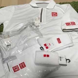 ユニクロ(UNIQLO)のユニクロ　フェデラー ウィンブルドン19モデル　【上下L】(ウェア)