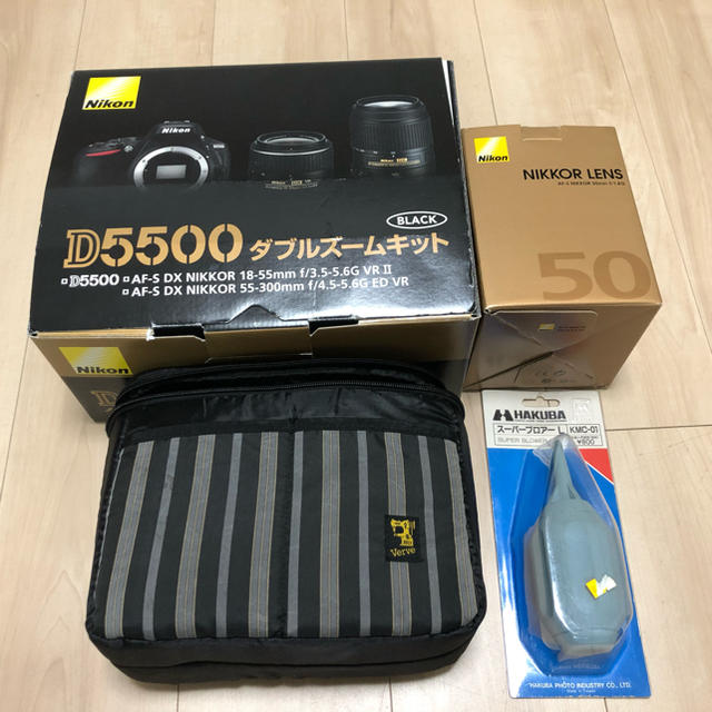 卸し売り購入 Nikon - Nikon デジタル一眼レフカメラ ダブルズームキット(単焦点付き) D5500 デジタル一眼