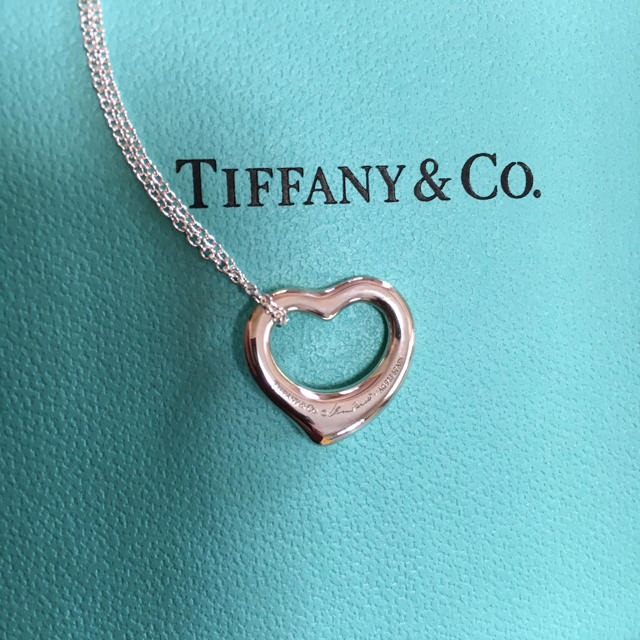 Tiffany & Co.(ティファニー)のティファニー ネックレス オープンハート 未使用 レディースのアクセサリー(ネックレス)の商品写真