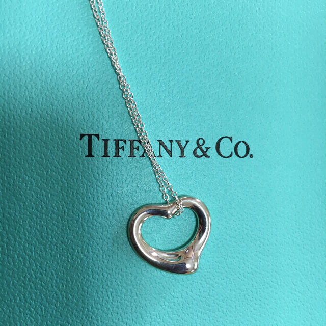 Tiffany & Co.(ティファニー)のティファニー ネックレス オープンハート 未使用 レディースのアクセサリー(ネックレス)の商品写真