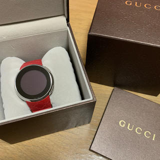 グッチ(Gucci)のI-GUCCI 腕時計 レッド(腕時計)