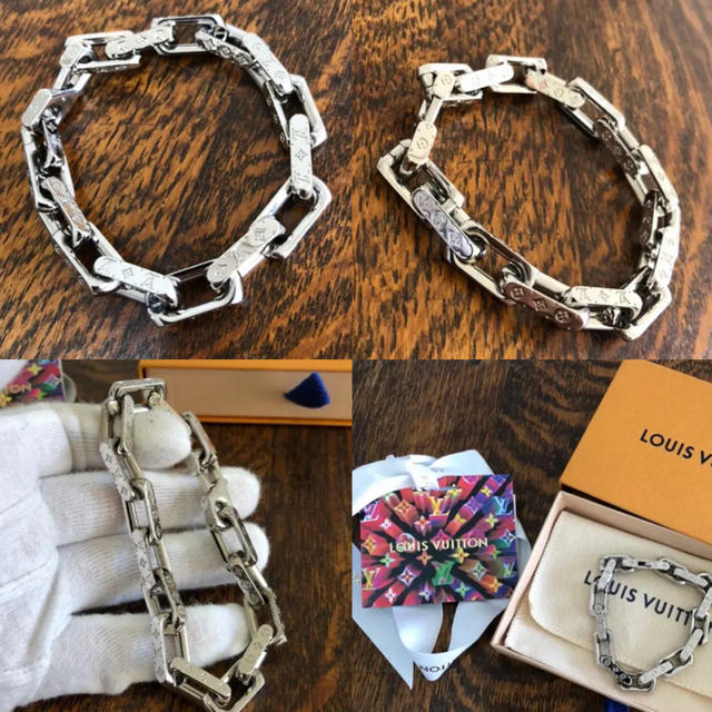 LOUIS VUITTON(ルイヴィトン)のLOUIS VUITTON ルイヴィトン コリエ チェーンブレスレット メンズのアクセサリー(ブレスレット)の商品写真