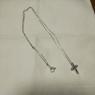 ジュエリーツツミ(JEWELRY TSUTSUMI)のネックレス K14ホワイトゴールド ダイヤモンド(ネックレス)