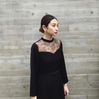 アメリヴィンテージ(Ameri VINTAGE)のRIM.ARK I line race dress レース ワンピース ドレス(ロングワンピース/マキシワンピース)