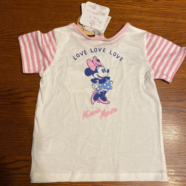 Disney(ディズニー)の子供　ミニーTシャツ キッズ/ベビー/マタニティのキッズ服女の子用(90cm~)(Tシャツ/カットソー)の商品写真