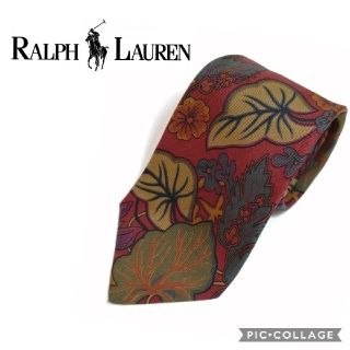 ポロラルフローレン(POLO RALPH LAUREN)の【美品】ラルフローレン ネクタイ ボタニカル柄 414(ネクタイ)