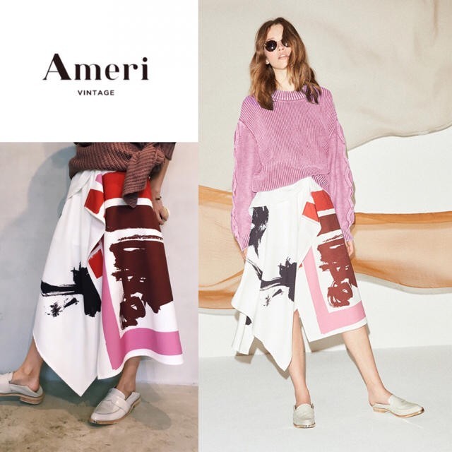 Ameri VINTAGE(アメリヴィンテージ)の未使用 アメリヴィンテージ ARIA WRAP SKIRT レディースのスカート(ロングスカート)の商品写真