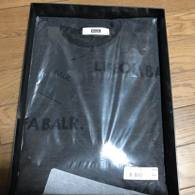 BALR. クルーネックセーター　灰　S メンズのトップス(ニット/セーター)の商品写真