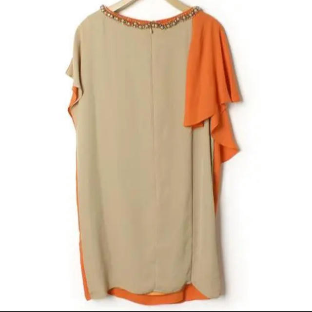 GRACE CONTINENTAL(グレースコンチネンタル)のGRACE CONTINENTAL　ドレス　ワンピース　オレンジ　S~M レディースのワンピース(ひざ丈ワンピース)の商品写真