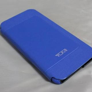 トゥミ(TUMI)のTUMI トゥミ 手帳 レザー カバー iPhone6/6s ブルー(iPhoneケース)