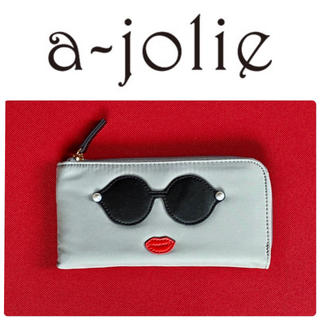 アジョリー(a-jolie)の【いちごみるく様専用】アジョリー　L字ファスナー　長財布　グレー(財布)