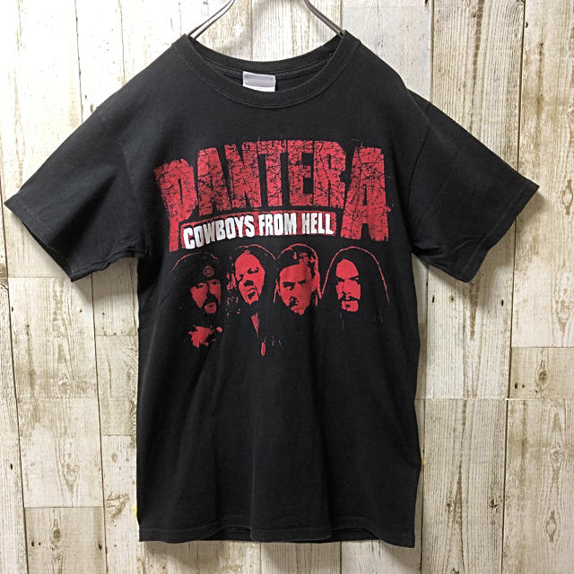 Hanes(ヘインズ)のHanes PANTERA パンテラ バンド Tシャツ Sサイズ 両面プリント メンズのトップス(Tシャツ/カットソー(半袖/袖なし))の商品写真