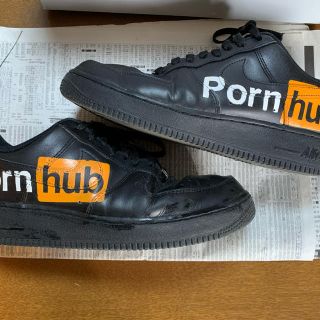 ナイキ(NIKE)のNike Air Force one カスタム　(pornhub )(スニーカー)