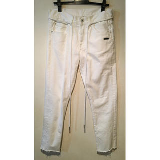 オフホワイト(OFF-WHITE)の【美品】off white White slim Jeans(デニム/ジーンズ)