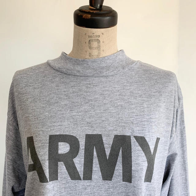 Santa Monica(サンタモニカ)のUSED ARMY モックネック長袖TEE メンズのトップス(Tシャツ/カットソー(七分/長袖))の商品写真