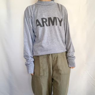 サンタモニカ(Santa Monica)のUSED ARMY モックネック長袖TEE(Tシャツ/カットソー(七分/長袖))