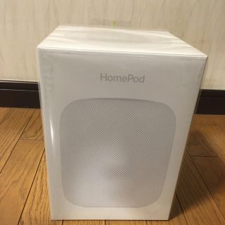 アップル(Apple)の【新品、未開封】APPLE HOMEPOD ホワイト(スピーカー)