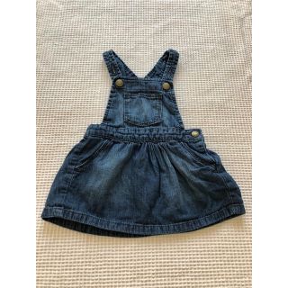 ベビーギャップ(babyGAP)の【美品】babyGap デニムワンピース 80㎝(ワンピース)