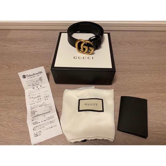 超安い Gucci - ggマーモント 3cmベルト サイズ75 グッチ 【t@o様専用
