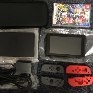 ニンテンドースイッチ(Nintendo Switch)の任天堂Switch 本体　ダークグレー　中古(家庭用ゲーム機本体)