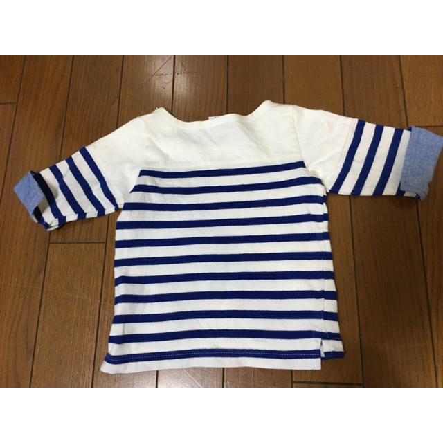 BREEZE(ブリーズ)のブリーズ　ロンT   ボーダー　7分丈 キッズ/ベビー/マタニティのキッズ服男の子用(90cm~)(Tシャツ/カットソー)の商品写真