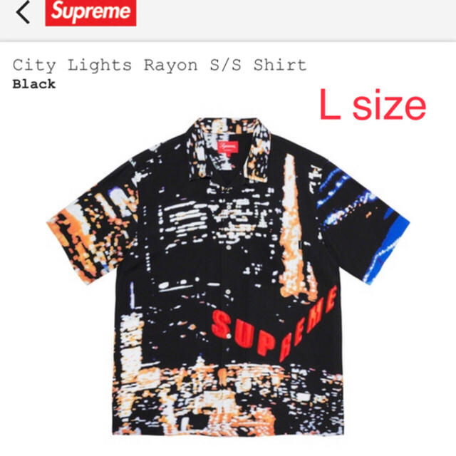 Supreme city lights rayon shirtメンズ