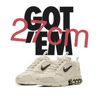 ナイキ(NIKE)のSTUSSY / NIKE AIR ZOOM SPIRIDON 27cm(スニーカー)