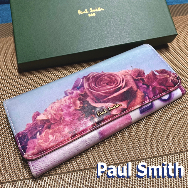 新品訳あり　ポールスミスPaulSmith 折り財布　マルチカラースワールレザー