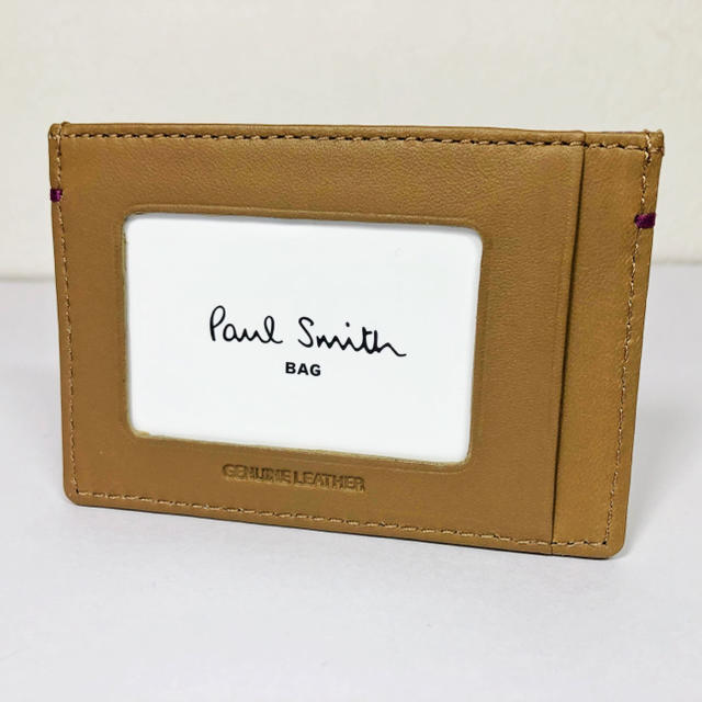 Paul Smith(ポールスミス)の未使用品【ポールスミス】レザー☆パスケース◆カードケース メンズのファッション小物(名刺入れ/定期入れ)の商品写真