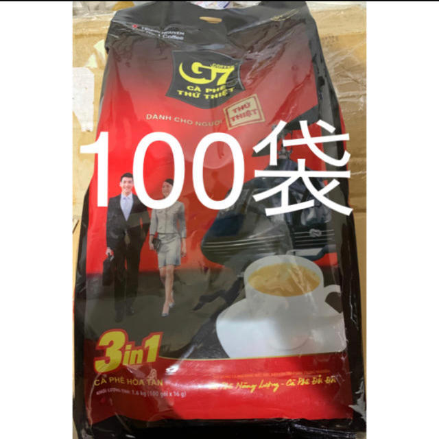 TRUNG NGUYEN G7 COFFEE 3in1 100袋 食品/飲料/酒の飲料(コーヒー)の商品写真