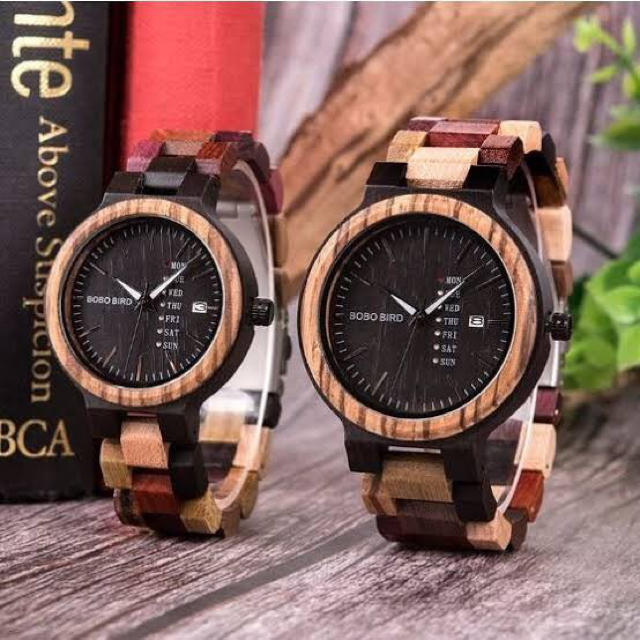 【最安値】木製 腕時計 ペア カップル