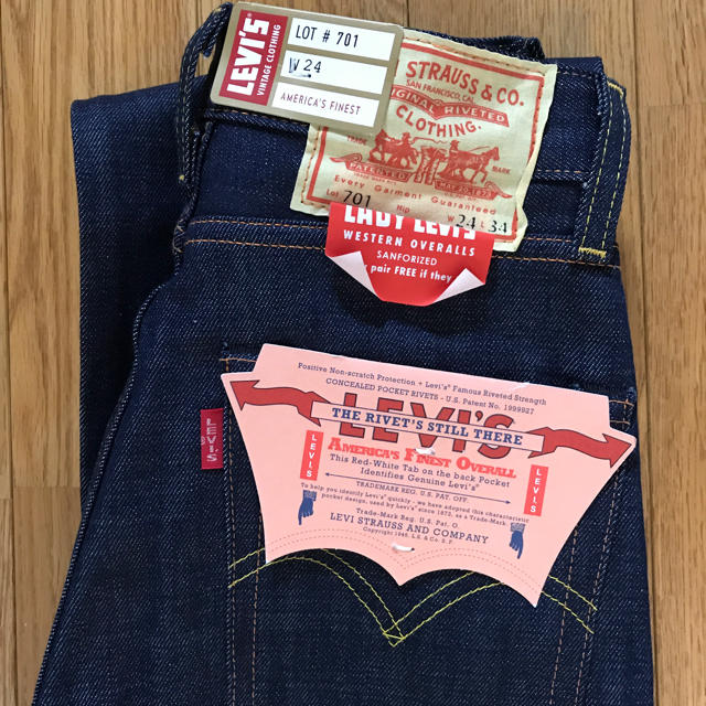 LEVI'S VINTAGE CLOTHING 701 リジット　24インチ 2