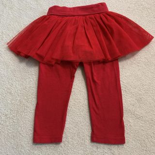 ベビーギャップ(babyGAP)のこっこ様専用　babyGap  チュールスカート  スカッツ　赤　80cm(パンツ)