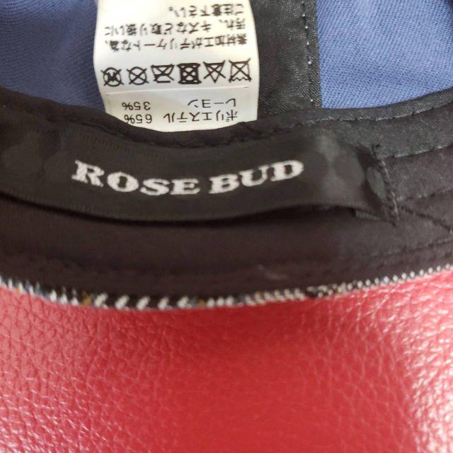 ROSE BUD(ローズバッド)の新品未使用ROSE BUDグレンチェック柄ベースボールキャップ グレー Fサイズ レディースの帽子(キャップ)の商品写真