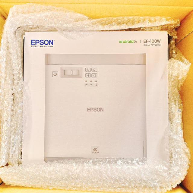 EPSON(エプソン)の青ばなな.com様専用　新品未使用　EPSON EF-100W スマホ/家電/カメラのテレビ/映像機器(プロジェクター)の商品写真