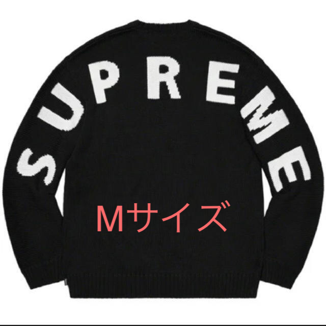 Supreme back logo sweater MサイズXLarge