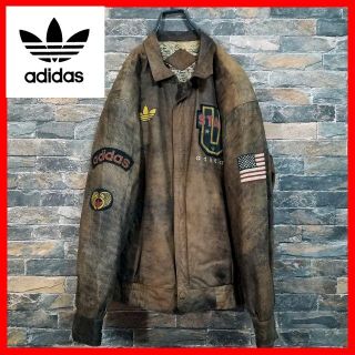 アディダス(adidas)の★『adidas』 アディダス 80s ビンテージ レザー 革ジャン ライダース(レザージャケット)