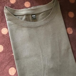 ユニクロ(UNIQLO)のUNIQLO マーセライズコットンT(ノースリーブ)Ｌsize(Tシャツ(半袖/袖なし))