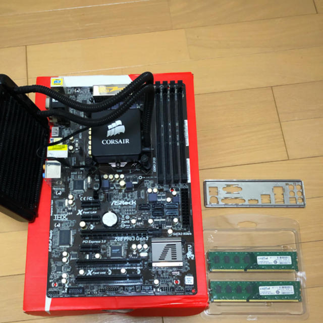 簡易水冷クーラー付き！Core i5 2500K ＋マザーボード＋メモリ16g