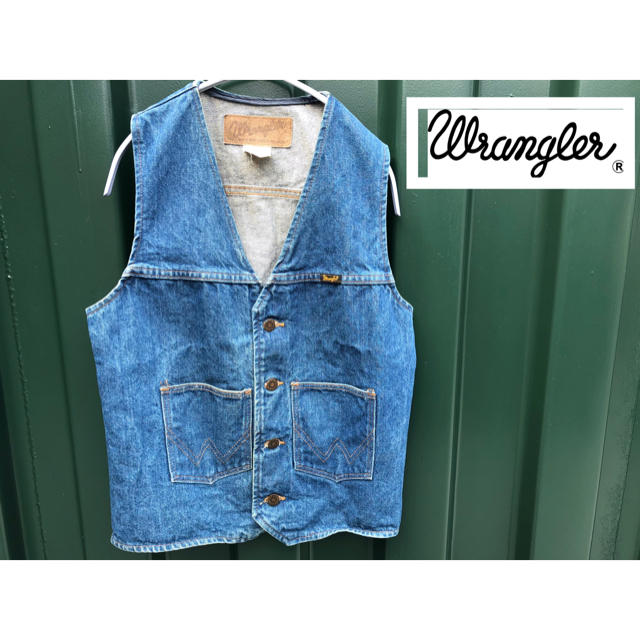 Wrangler - wrangler ラングラー デニムジャケット ベスト USA製の通販 by 古着山荘｜ラングラーならラクマ