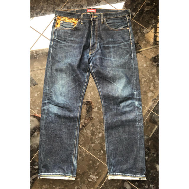 デニム/ジーンズ激レア✨supreme Levi's 505 デニム ジーンズ 赤耳W34L32