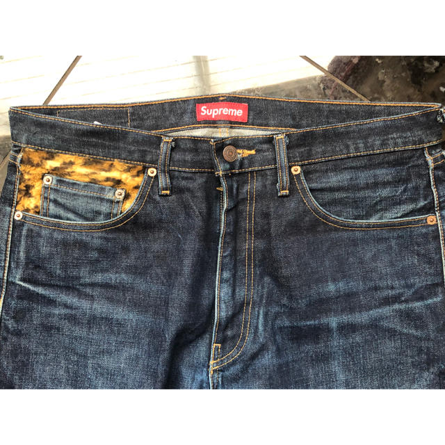 デニム/ジーンズ激レア✨supreme Levi's 505 デニム ジーンズ 赤耳W34L32