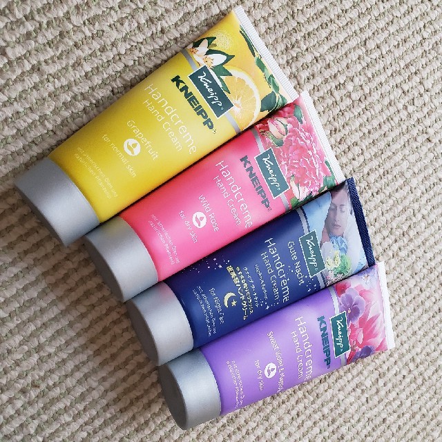 Kneipp(クナイプ)のクナイプ4本セットほぼ新品☆ コスメ/美容のボディケア(ハンドクリーム)の商品写真